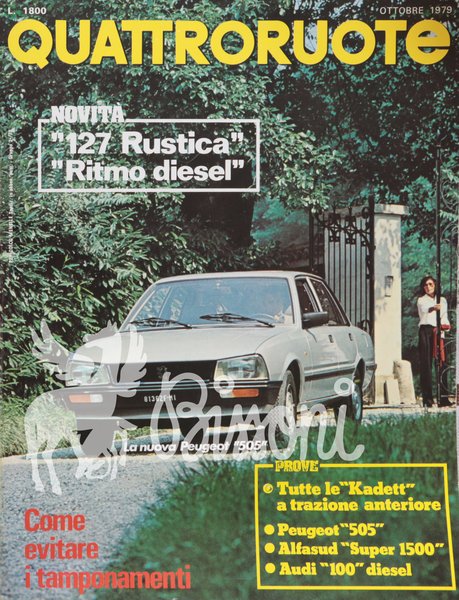 QUATTRORUOTE (RIVISTA) - ANNATA 1979