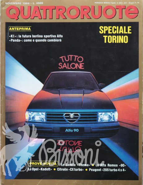 QUATTRORUOTE (RIVISTA) - ANNATA 1984