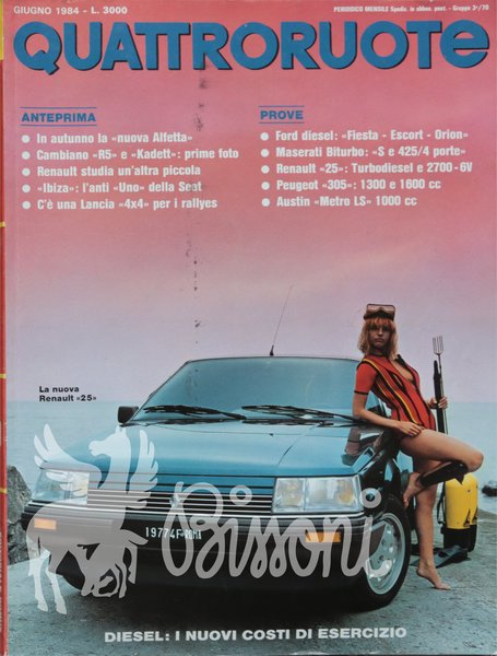 QUATTRORUOTE (RIVISTA) - ANNATA 1984