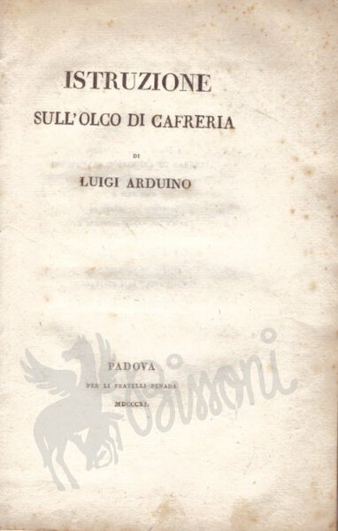 ISTRUZIONE SULL'OLCO DI CAFRERIA