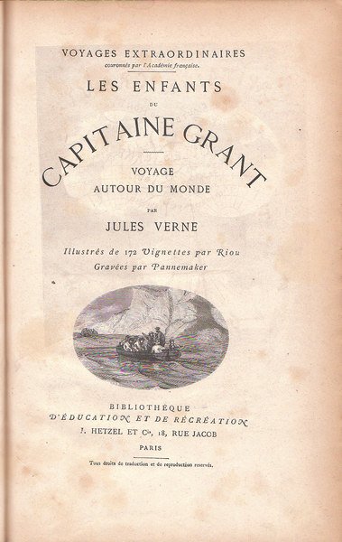 LES ENFANTS DU CAPITAINE GRANT, VOYAGE AUTOUR DU MONDE