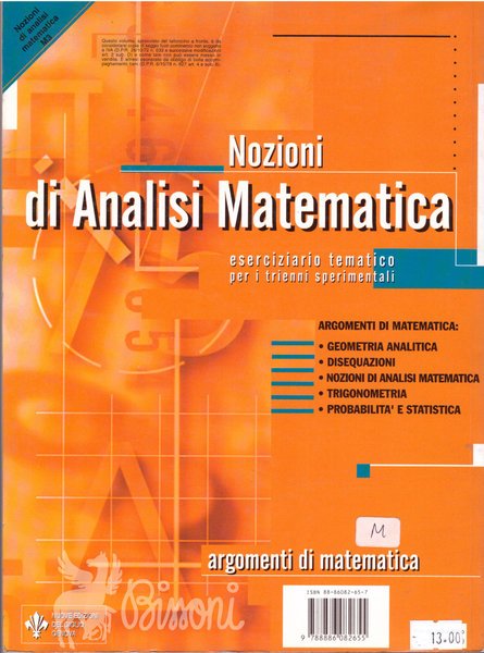 NOZIONI DI ANALISI MATEMATICA