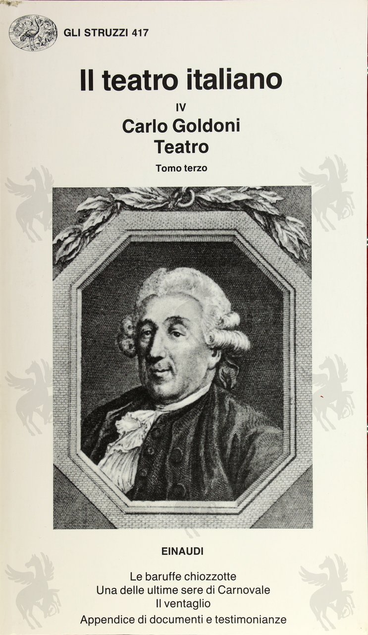 TEATRO ITALIANO VOL.4 CARLO GOLDONI TEATRO TOMO 3