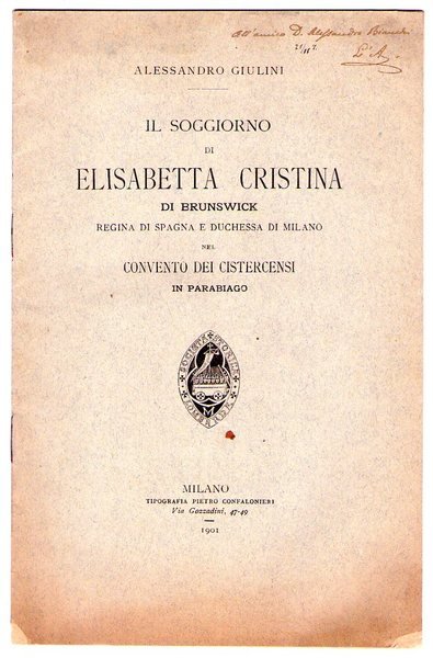 Il soggiorno di Elisabetta Cristina di Brunswick Regina di Spagna …