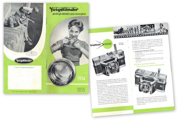 Voigtlander. Perchè gli obbiettivi sono meravigliosi 1954 1955. Catalogo.