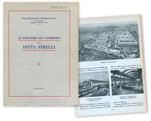 Fiera Esposizione Internazionale Milano aprile - giugno 1928. Le Industrie …