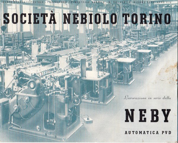 Società Nebiolo Torino. XVII Fiera di Milano, 11,26 aprile 1936. …