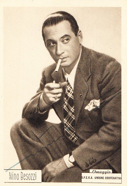 Giuseppe Nino Besozzi. (Milano, 1901 – 1971). Attore italiano. Cartoncino …