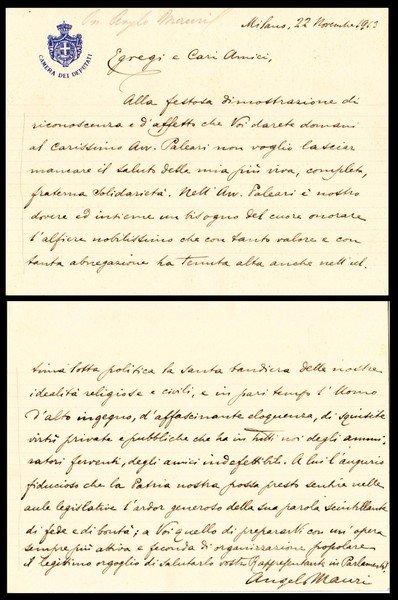 Angelo Mauri. (1873 – Candia Lomellina, 1936). Accademico, politico e …