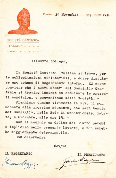 Guido Mazzoni. (Firenze 1859 - 1943). Letterato italiano, professore universitario, …