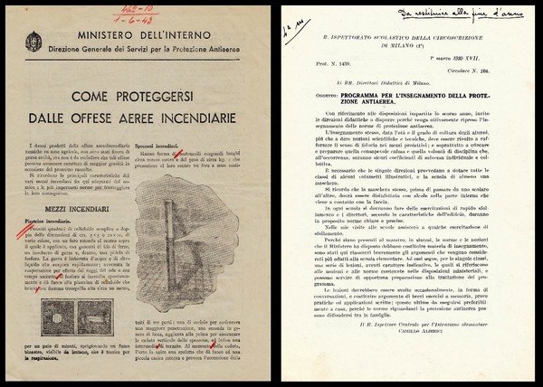 Come proteggersi dalle offese aeree incendiarie. Programma per l'insegnamento della …