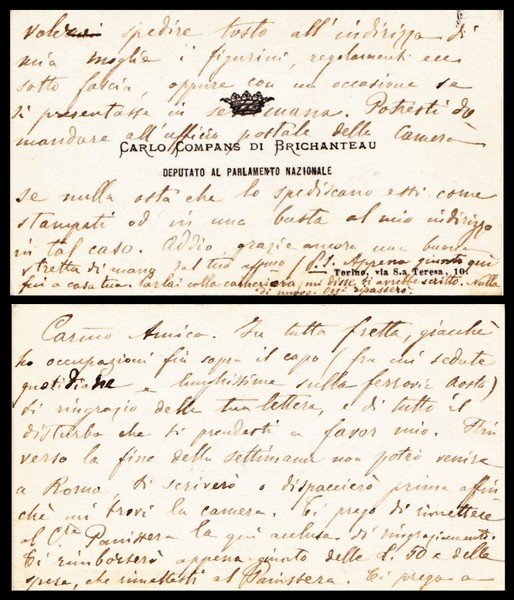 *Carlo Compans de Brichanteau de Challant. (Chambery, 1844 – Torino, …