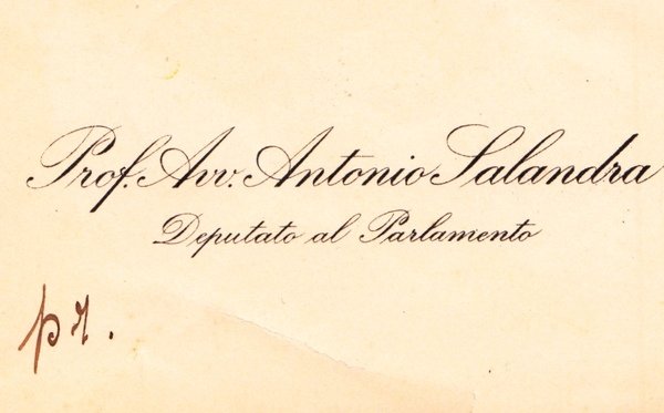 *Antonio Salandra. (Troia, 1853 – Roma, 1931). Politico italiano, Presidente …
