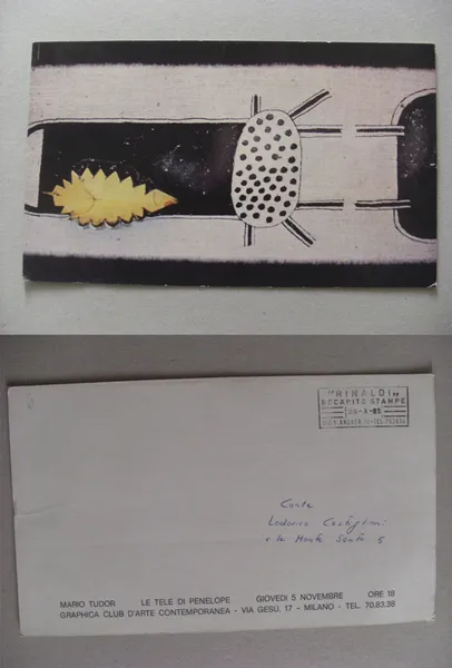 *Invito mostra MARIO TUDOR "Le tele di Penelope" - Graphica …