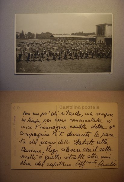 Cartolina Parata Militare del giorno dello Statuto Le Cascine FIRENZE. …