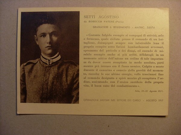 Cartolina Museo Storico Brigata Granatieri. Medaglie d \ ´Oro Guerra …