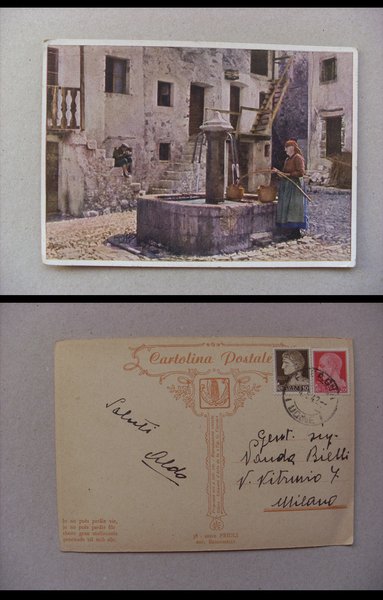 Cartolina Serie FIULI - Scene di vita Friulana. 1942