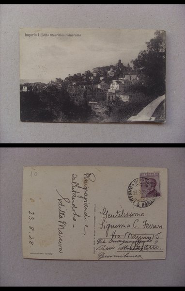 Cartolina IMPERIA (Porto Maurizio) Panorama 1928