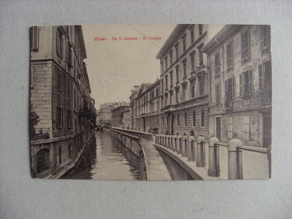 Cartolina / postcard MILANO - Via S. Damiano - Il …