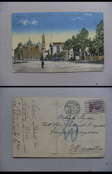 Cartolina / postcard PADOVA - Piazza VIII Emanuele - S. …