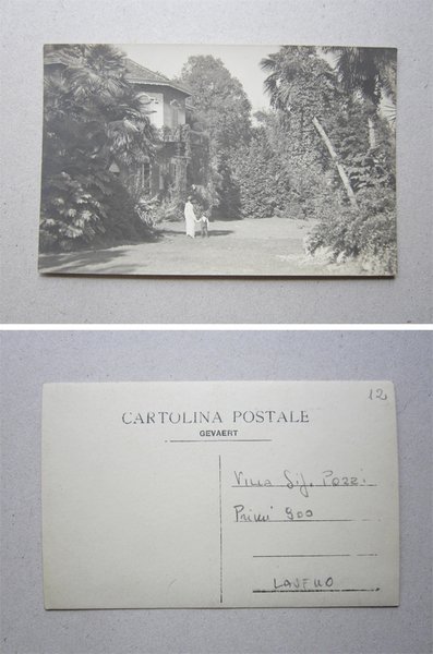 Cartolina Villa Pozzi LAVENO (Varese) Primi´900