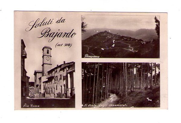 Cartolina / postcard Saluti da Bajardo / Baiardo (Imperia) Sul …