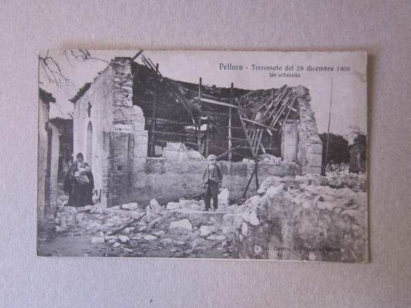 Cartolina Reggio Calabria "PELLARO - Terremoto 28 Dicembre 1908. Un …