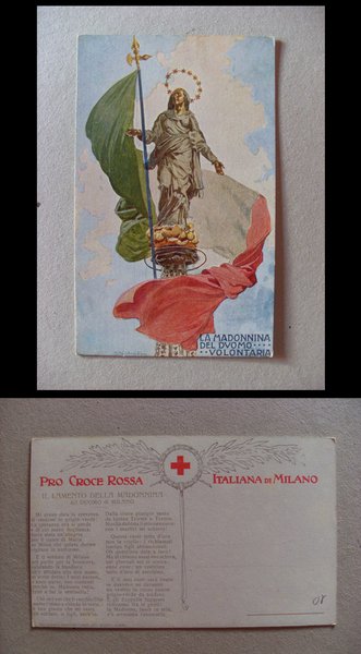 Cartolina / postcard Pro Croce Rossa Italiana di Milano - …