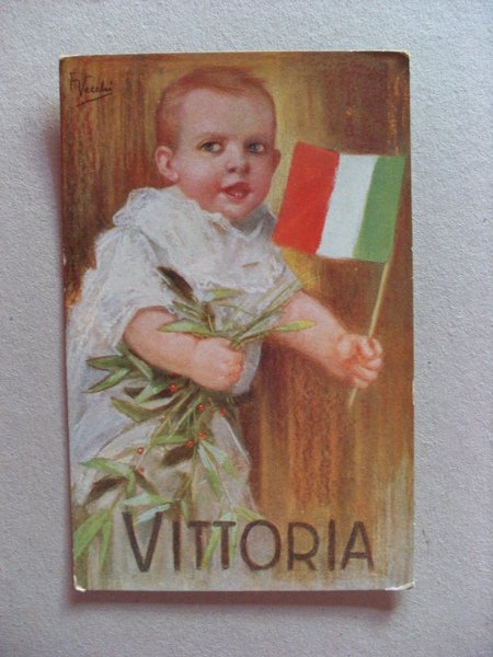 Cartolina / postcard VITTORIA "Opera impiegate di Milano pro lana …