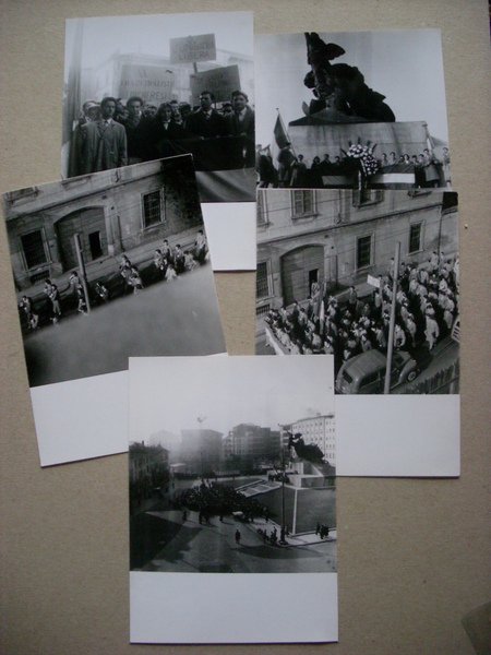 5 fotografie MONZA corteo anti Russia per invasione Ungheria 1956