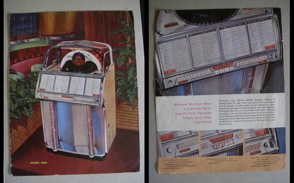 Depliant / volantino jukebox WURLITZER