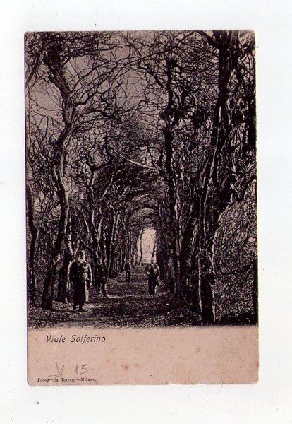 Cartolina / postcard Viale Solferino - Fotografia Torrani (Milano)