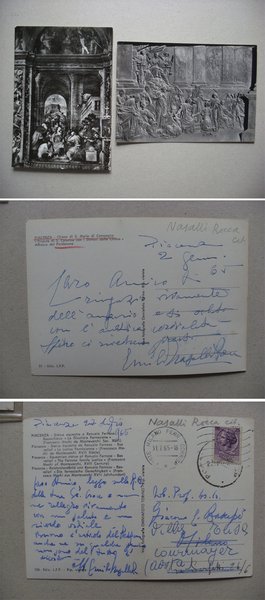 2 Cartoline PIACENZA scritte da Emilio Nasalli Rocca a Giacomo …