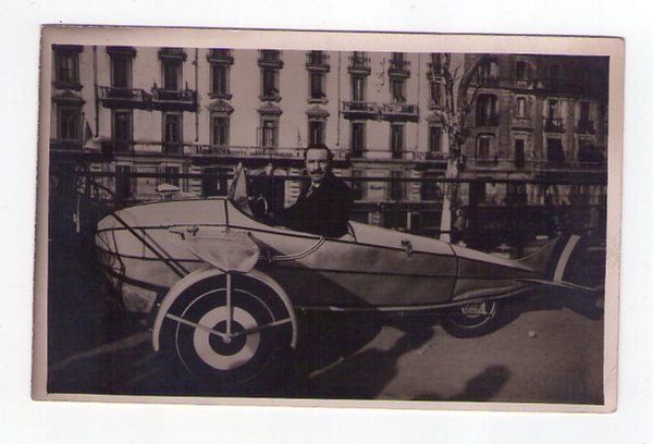 Foto / fotografia formato cartolina auto - aeroplano della giostra …