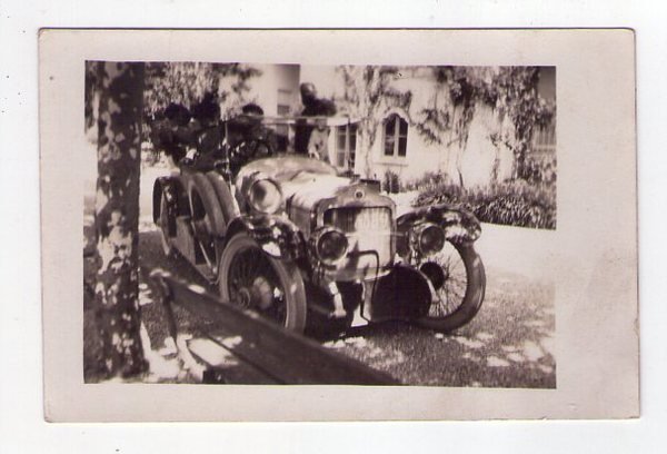 Foto / fotografia formato cartolina vecchia auto 1910 - 15