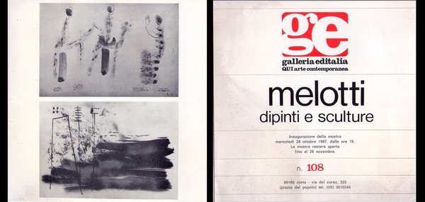 Brochure Galleria Editalia QUI arte contemporanea ROMA N.108 - FAUSTO …