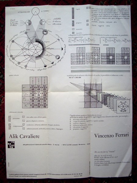 Manifesto Alik Cavaliere - Vincenzo Ferrari. 3 Marzo 1979. Galleria …