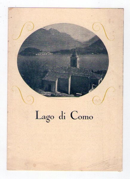 Brochure "LAGO DI COMO" Società Lariana COMO (S. Martino) 1933