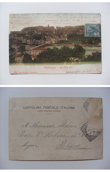 Cartolina / postcard Ventimiglia (Imperia) La Città alta.