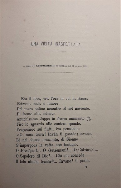 *STOPPANI ANTONIO: Nelle faustissime nozze Rossi - Bozzotti. Ricordo del …