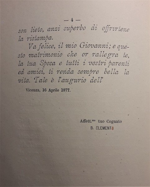 *STOPPANI ANTONIO: Nelle faustissime nozze Rossi - Bozzotti. Ricordo del …
