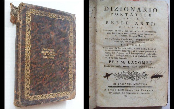 Dizionario portatile delle Belle Arti ovvero ristretto di ciò che …