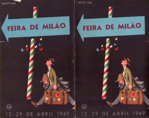 Depliant Feira de Milão - Fiera di Milano 1949. All´interno …