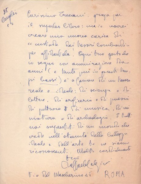 Raffaele Calzini. (Milano 1885 - Cortina d'Ampezzo 1953). Scrittore, critico …