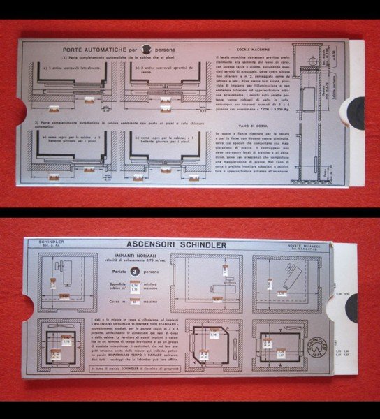 Misuratore per Ascensori SCHINDLER - Novate Milanese. Anni'40