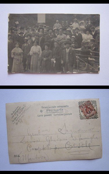 Cartolina / postcard Abitanti di Campitello di CESOLE (Marcaria - …