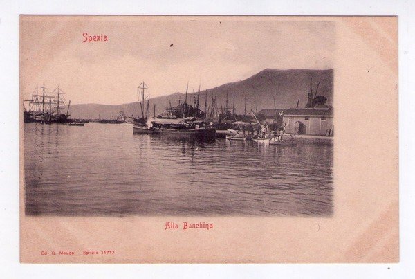 Cartolina / postcard SPEZIA - Alla Banchina. Ed. G. Maucci.