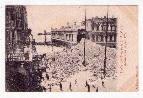 Cartolina / postcard VENEZIA - Rovine del Campanile di S. …