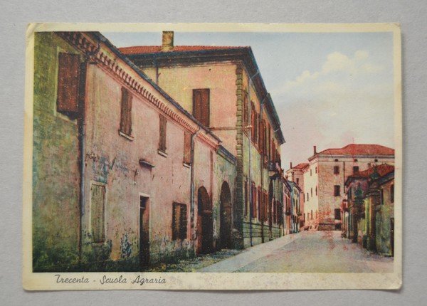 Cartolina / postcard Trecenta (Rovigo) Scuola Agraria