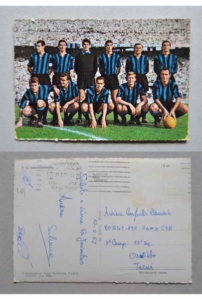 Cartolina / postcard F.C. Internazionale - INTER (Calcio) 1962
